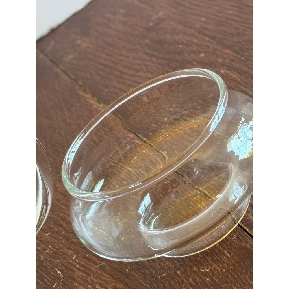 Princess House Heritage Etched Glass Teapot with Lid Floral Vine Pattern 6.5in